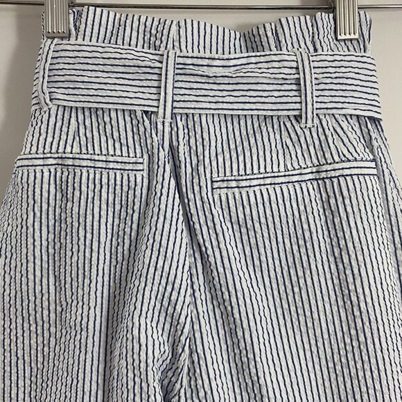 H&M Seersucker Pinstripe Crop Pant, S - Picture 6 of 10